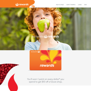 Woolworths Rewards Now Earn 1 Point Per $1 @ Big W Instore and Online