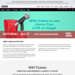 Win a Double Pass to See Jimmy Carr Live on Stage in Melbourne on Saturday 27 January [Open Aus-Wide but Travel Not Included]