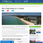 Win a Holiday in Phuket for 2 Worth $4,000 from Travel Online