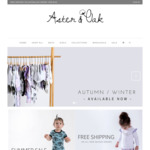 20% off Mid-Season Sale @ Aster & Oak Organic Baby and Kids Clothing