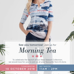 [VIC] Noni B Morning Tea 10 October 11am to 2pm