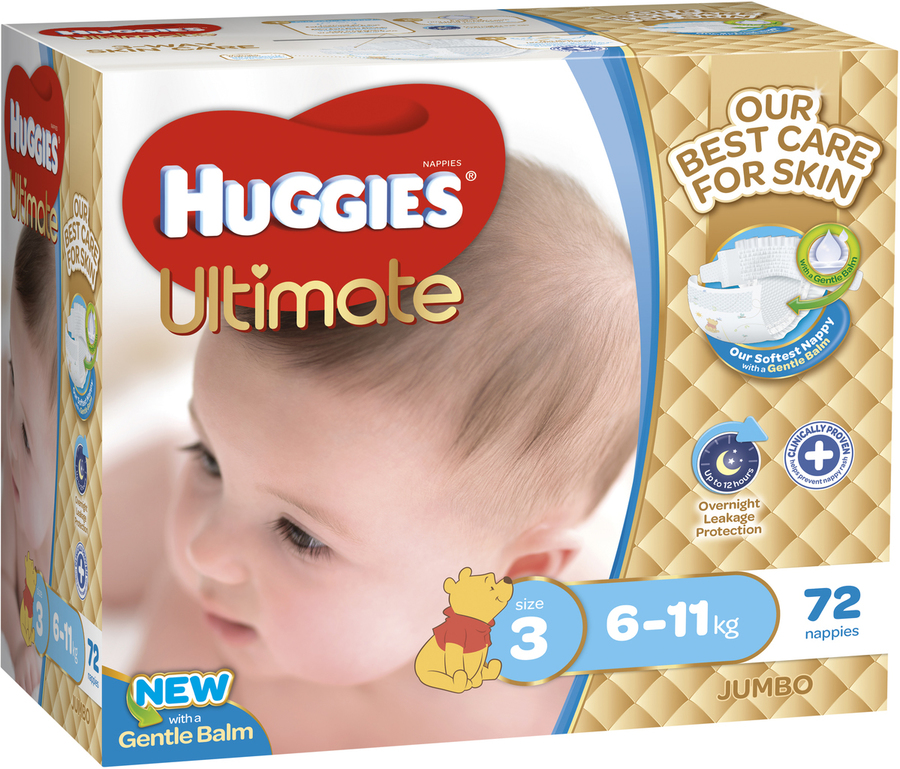 Huggies Ultimate Jumbo 72 Pack $20 @ Big W - OzBargain
