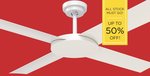Up to 50% off Hunter Pacific Ceiling Fans (e.g. Revolution 3 $199/$219) @ Crestwood