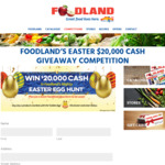 Win $20,000 or 50x$100 vouchers from Foodland (SA)