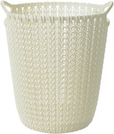 Lakeland Mini Knit Effect Waste Paper Basket Cream - $3.74 (Normally $14.95) - C&C Only @ The Good Guys