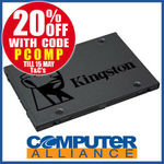Kingston 2.5" A400 SATA 6GB/s SSD 120GB $28.00, 240GB $39.20 + $15 Delivery (Free with eBay Plus) @ Computer Alliance eBay