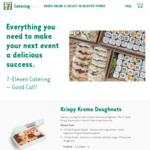 [VIC] 20% off New 7-Eleven Platters (Krispy Kreme Doughnuts, Sandwiches, Wraps, Sushi) @ Select Stores