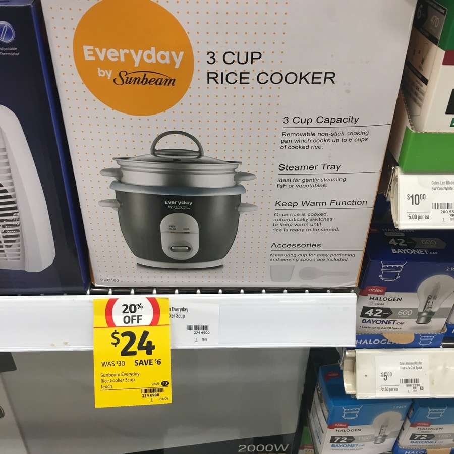 Sunbeam deals rice cooker