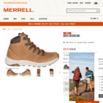 Extra 20% off Sale Items: e.g. MEN'S ONTARIO MID Boots $79.99 (RRP $219.99) + $10 Shipping / $0 C&C for Selected Items @ Merrell