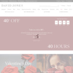 40% off Selected Fashion Items (Online Only) @ David Jones