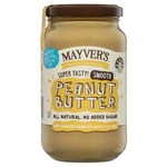 ½ Price Mayver's Natural Peanut Butter Varieties 375gm $2.50 @ Coles
