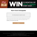 Win 1 of 352x 1 Year Spotify Premium Memberships from Kellogg's [Purchase Nutrigrain from Coles/WW/IGA/FoodWorks/Spar]