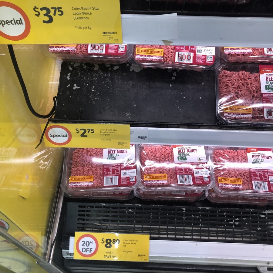 SA Coles Beef 3 Star Regular Mince 500g 2 75 Coles Castle Plaza SA Coles Beef 3 Star Regular Mince 500g 2 75 Coles Castle Plaza