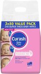 Curash Fragrance Free Baby Wipes 3X80 Pack $6.52 ($5.54 S&S with Prime) + Delivery ($0 with Prime/ $39 Spend) @ Amazon AU