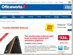 Officeworks - Toshiba NB550D Multimedia Netbook $336 - Limited Stock, Available Online Only
