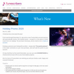 Tunescribers - 1 Free Piece of Sheet Music for Creating an Account + 30% off Sheet Music for Sale + 15% off Transcriptions
