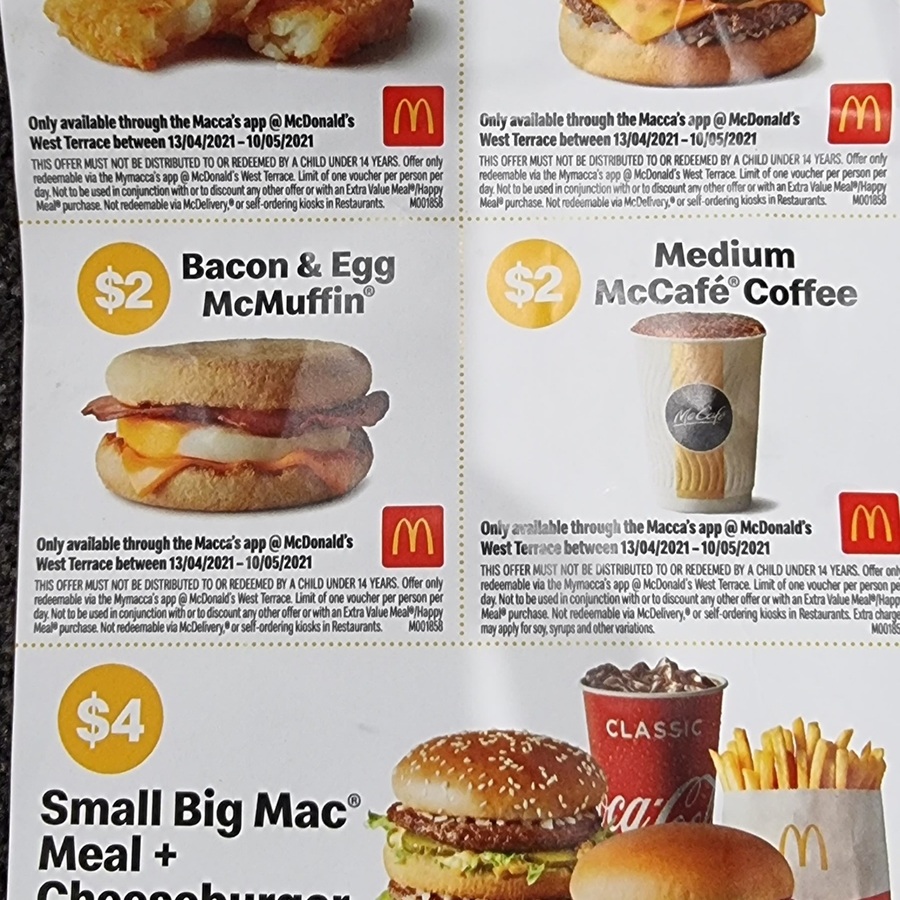 SA Small Big Mac Meal + Cheeseburger $4 & More ...