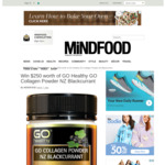 Win $250 Worth of GO Healthy GO Collagen Powder NZ Blackcurrant from MiNDFOOD