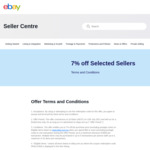 [Used] 7% off (Minimum $30 Spend, $300 Cap Per Transaction) on Used Items from Selected Sellers @ eBay