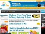SMSFun: $100 Optus Credit OR $80 in Gift Vouchers for Moving Your Mobile to Optus