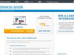 Australian Financial Review 1 Year Website Student Subscription for $75