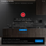 15% Cashback with $10,000 Spend on Fisher & Paykel Kitchen Appliances (Must Include Oven or Freestanding Cooker)
