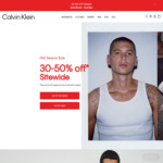 30%-50% off Sitewide + 10% MaxRebates Cashback (No Cap) @ Calvin Klein
