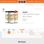 Zeffer Alcoholic Ginger Beer 330ml 4-Pack $10.50 (Was $23.50) C&C (+ $10 Delivery with $30 Spend) @ BWS