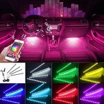 30% off Multi-Colour 72 LED Car Interior Lights with App Control $16.79 + Delivery ($0 Prime/ $39 Spend) @ CTFIVING Amazon AU