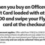 2000 Bonus Flybuys Points with Minimum $100 Officeworks Gift Card Purchase @ Coles