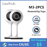 Laxihub M2 - 2pcs Indoor Tuya Smart Home Wi-Fi Surveillance Camera - US$25.28 (~A$36) Delivered @ Laxihub Official AliExpress