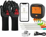 Inkbird Wi-Fi Meat Thermometer IBBQ-4T + BBQ Gloves $75.99 Delivered @ Inkbird eBay