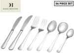 Daniel Brighton 56-Piece Cutlery Set - Stainless Steel $25.99 + Delivery ($0 with OnePass) @ Catch