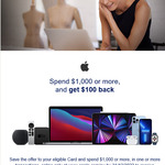 AmEx Statement Credits: Spend $1000 or More, Get $100 Back @ Apple Australia