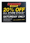 SuperCheap Auto - 20% off - Saturday Only