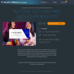 [VIC] 2x Movie Ticket Vouchers for $23 @ Village Cinemas - M-City Clayton Only