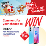Win an Oppo A96 (Sunset Blue) Worth $398 from Retravision
