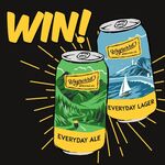 Win 1 of 3 Cases of Everyday Ale and Everyday Lager from Wayward Brewing