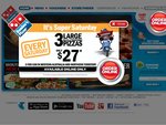Domino's 3 Large Traditional or Value Pizzas $27 Delivered (ACT - Maybe Others)