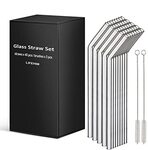 LIFEHIM Reusable Straws Glass Straw 40 Pack $23.88 + Delivery ($0 with Prime/ $39 Spend) @ Gardenb Amazon AU