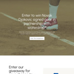 Win Novak Djokovic-Signed Gear, Lacoste Apparel and a Year of Microlyte from Waterdrop