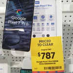 Google Pixel 7 Pro 128GB $787 @ Officeworks (in-Store Only)