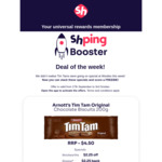 $2.25 Cash Back in Shping Rewards on Tim Tam Classic 200g (Currently $2.25 at Woolworths) @ Shping (Activation Required)