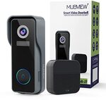 MUBVIEW Wireless Doorbell Camera with Chime 2K HD $71.99 Delivered @ Amazon AU