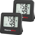 ThermoPro TP157 2-Pack Hygrometer Indoor Thermometer $17.99 + Delivery ($0 with Prime/ $59 Spend) @ iTronics via Amazon AU