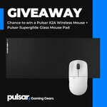 Win a Pulsar X2A Wireless Gaming Mouse & Pulsar Superglide Glass Mouse Pad Combo from Mwave