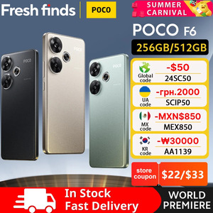 POCO F6 8/256 US$306.87 (~A$463.20) 12/512 US$339.90 (~A$513.06) Delivered @ POCO Official Store AliExpress
