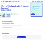 Win 1 of 2 Galaxy Buds 2 Pro's from Student Edge