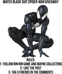 Win a MAFEX Black Suit Spider-Man from Nin-Nin Game x Wayne Collectors