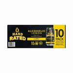 Hard Rated Alcoholic Lemon 375ml Can 10-Pack $39.85 + Delivery & Fees ($0 with Min Spend $50 coupon) @ Dan Murphy's via DoorDash